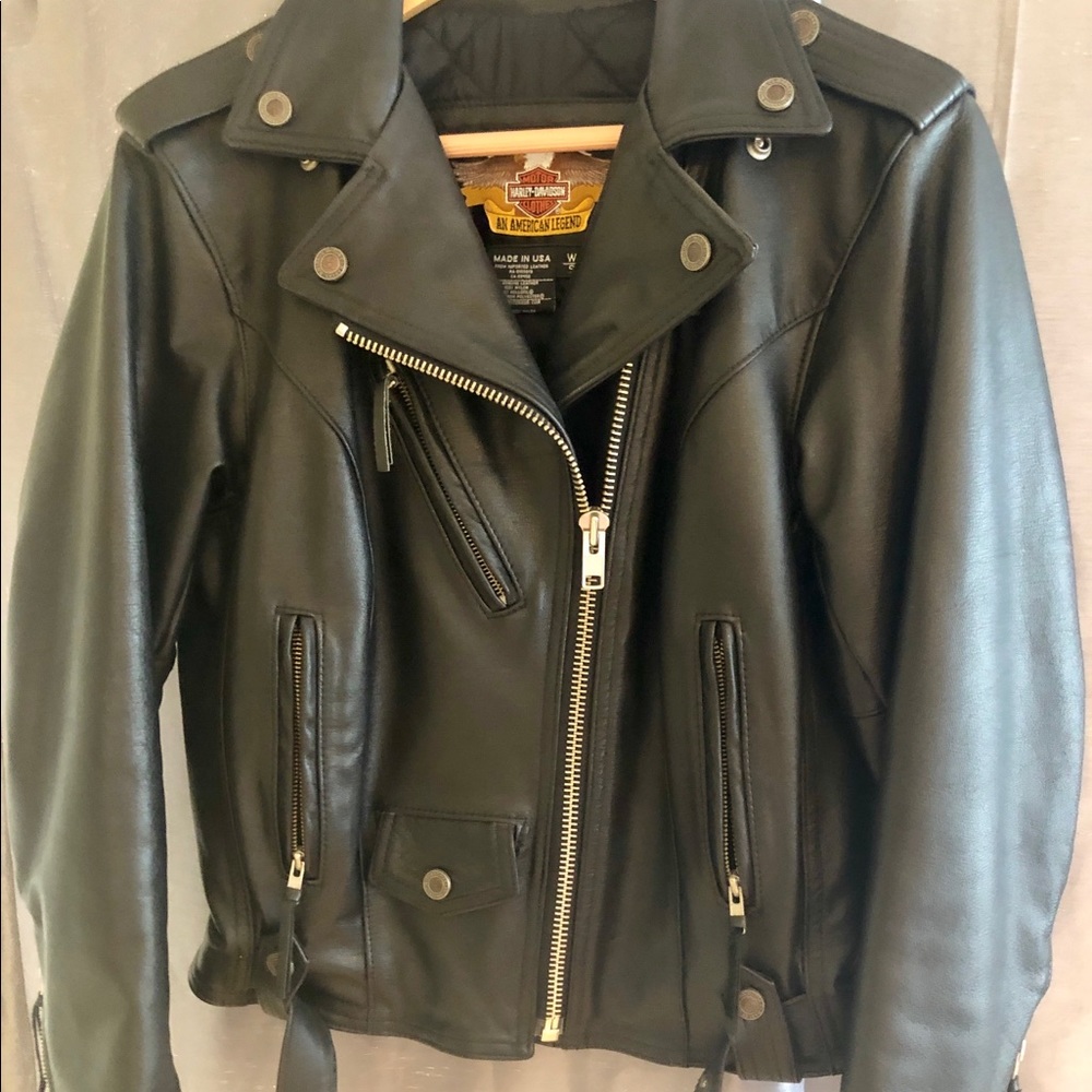 Women’s Harley Davidson Biker Jacket - Picture 2 of 8